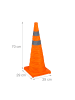 relaxdays 4 x Pylonen in Orange - (B)29 x (H)70 x (T)29 cm