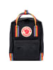 FJÄLLRÄVEN Kanken Rainbow Mini City Rucksack 28 cm in black-rainbow pattern