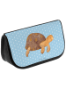 Mr. & Mrs. Panda Make-Up Tasche Schildkröte MHerzieren ohne Spruch in Blau Pastell