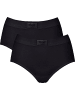 Sloggi Baumwolle Taillenslip 2er-Pack double Comfort in schwarz