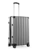 Hauptstadtkoffer Q-Damm - Mittelgroßer Hartschalenkoffer Trolley TSA, 68cm, 4 Rollen, 89 L in Silber