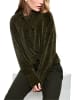 MARC CAIN COLLECTIONS Samt-Pullover in khaki - 0001