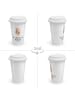 Mr. & Mrs. Panda Coffee To Go Becher Eule Federschmuck mit Spruch in Weiß