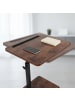 relaxdays Beistelltisch "Industrial" in Braun/ Schwarz - 48–84 cm