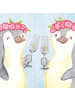 Mr. & Mrs. Panda Sektglas mit Gravur Einhorn Schwein mit Spruch in Transparent