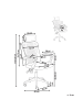 Beliani Bürostuhl SERANEV in Grün/Weiß - (W) 60 x (H) 115 x (L) 60 cm