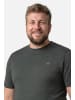 Men Plus Kurzarm T-Shirt in olivgrün
