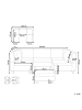 Beliani 6-tlg Modulsofa UNSTAD in Beige/Schwarz