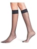 Falke Kniestrümpfe Seidenglatt 15 DEN in Graphite