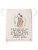 Mr. & Mrs. Panda Beutel Hase Blume mit Spruch in Creme