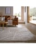 KADIMA DESIGN Teppich Kurzflor Linienmuster, Abstrakt, Wohnzimmer in Taupe