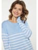 usha BLUE LABEL Damen Kleid in HELLBLAU WEISS