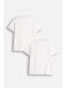 MOKIDA 2er-Pack T-Shirt mit kurzen Ärmeln in weiß