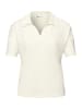 Street One Kurzarm Poloshirt in Unifarbe in Weiß