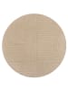 KADIMA DESIGN LEVEN Teppich rund Ø160 Beige Wolle Zen Japandi getuftet in Beige