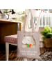Mr. & Mrs. Panda Tote Bag Bär Gefühl mit Spruch in Braun Pastell