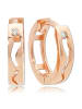 BALIA Ohrringe Gold 333 Rosegold - 8 Karat Welle Creolen