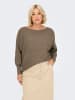 ONLY Carmakoma Strickpullover in Walnut