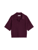 Marc O'Polo DENIM Strickpolo oversized in Mahagony Jam