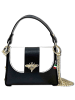 Florence Florence Umhängetasche Leder schwarz, weiß ca. 19cm