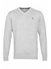 U.S. Polo Assn. V-Pullover für Herren in hell-grau