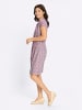 Sieh an! Jersey-Kleid in mauve-ecru-bedruckt