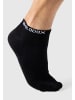 SMILODOX Unisex Sneakersocken 3er Pack in Schwarz / Grau / Weiß