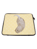 Mr. & Mrs. Panda Laptop Sleeve Otter Kopfüber ohne Spruch in Gelb Pastell