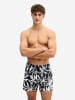 Marc O'Polo Badehose Woven in black/white cotton print