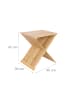 relaxdays Pflanzenhocker in Natur - (B)40 x (H)44 x (T)33 cm