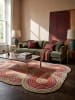 KADIMA DESIGN Teppich Wolle Handgetuftet SOAR Geometrisch Wohnzimmer Modern Abstrakt in Rosa
