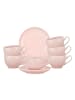 Seltmann Weiden 6er Set Espressotassen mit Untertassen Amina 100 ml in Rosé