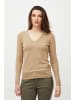 PULZ Jeans PZSARA LS Vneck Pullover Regular fit in Flamingo Plume Melange