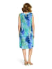 Betty Barclay Plisseekleid ohne Arm in Blau/Grün