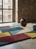 KADIMA DESIGN Wollteppich Kurzflor HALLEIN Geometrisch Abstrakt Handgetuftet in Multicolor