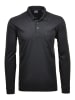 Ragman Poloshirt Langarm in Schwarz