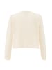 NAEMI Damen Strickjacke in Wollweiss