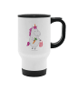 Mr. & Mrs. Panda Kaffeebecher Einhorn Vegan ohne Spruch in Weiß