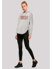 F4NT4STIC Oversized Hoodie Stranger Things Glow Logo Netflix TV Series in grau