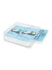 Mr. & Mrs. Panda Untersetzer Set Pinguin Buch mit Spruch in Eisblau
