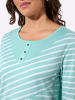 WITT WEIDEN Ringelshirt in mint-ecru-gemustert