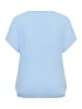 KAFFE curve Bluse kurzarm KCami Loose fit in Powder Blue