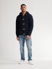 Petrol Industries Strickjacke mit Zopfmuster Anchorage in Blau