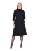Ulla Popken Midikleid in schwarz