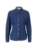 Zero  Jeanshemd mit Knopfleiste in Dark Blue Denim