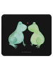 Mr. & Mrs. Panda Maus-Pad Frosch Liebe ohne Spruch in Schwarz
