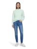 Betty Barclay Basic-Strickpullover mit Stehkragen in Grey Green Melange