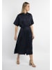 DreiMaster Klassik Kleid Kurzarm Maxi in Marine