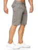 Max Men Chino Shorts Capri 3/4 Hose Stretch Bermuda Sommer in Grau