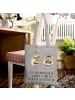 Mr. & Mrs. Panda Laptoptasche Hummeln Kleeblatt mit Spruch in Light Grey